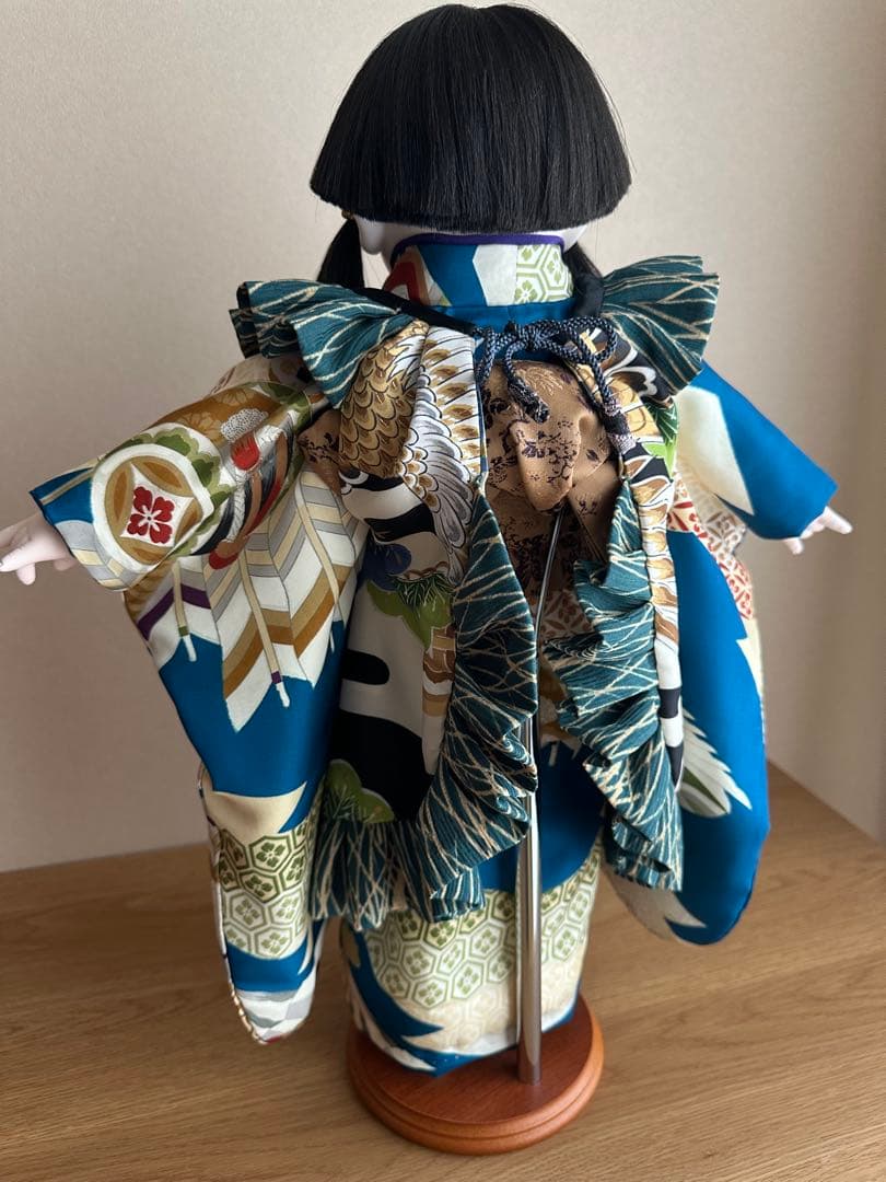 市松人形☆京人形細工司　伊東久重☆可愛い前掛け