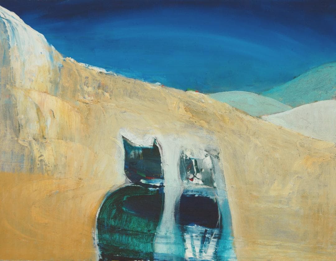 油絵 菅家令子 絵 絵画インテリア額付(青緑＋金色の枠) F6-071019 猫