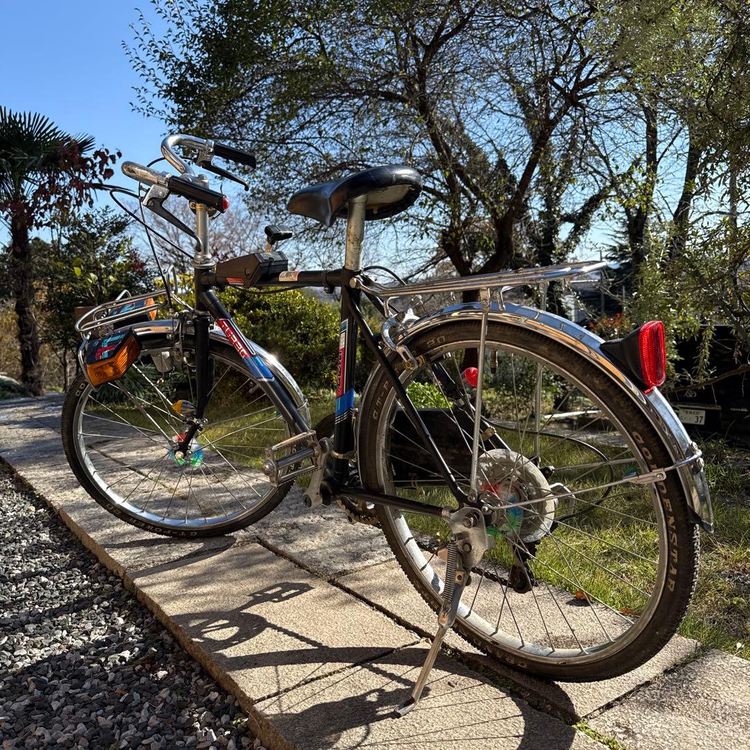 昭和レトロ自転車　当時物　20インチ　デコチャリベース車　ガレージ飾り時代自転車