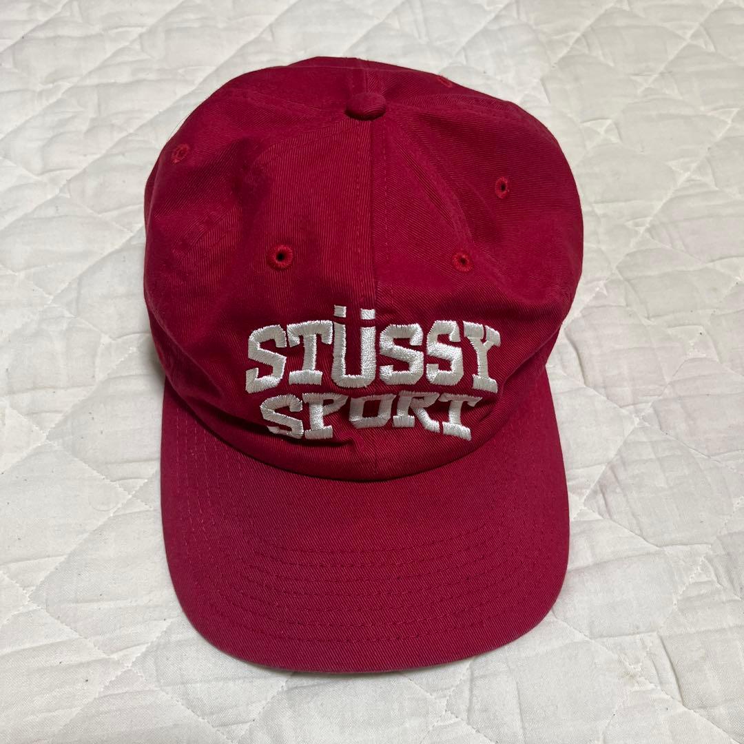 stussy sport cap 希少　red