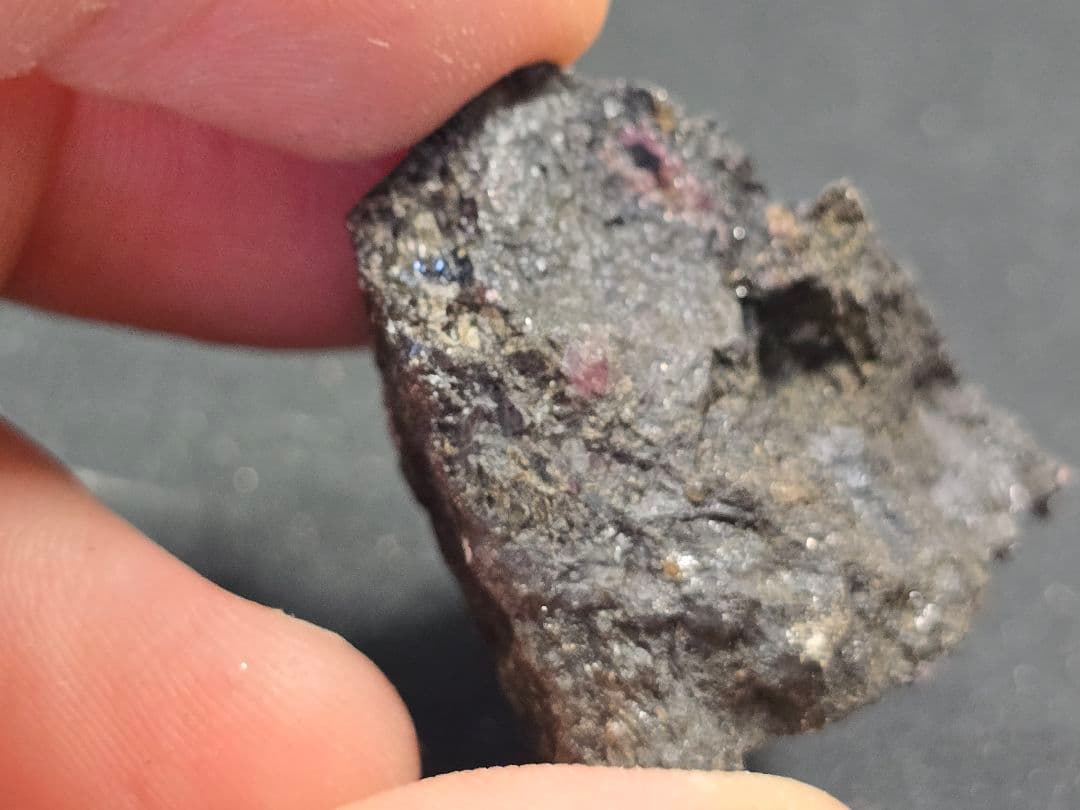 パイロクスマンガン 田口鉱山 自己採集品 原石