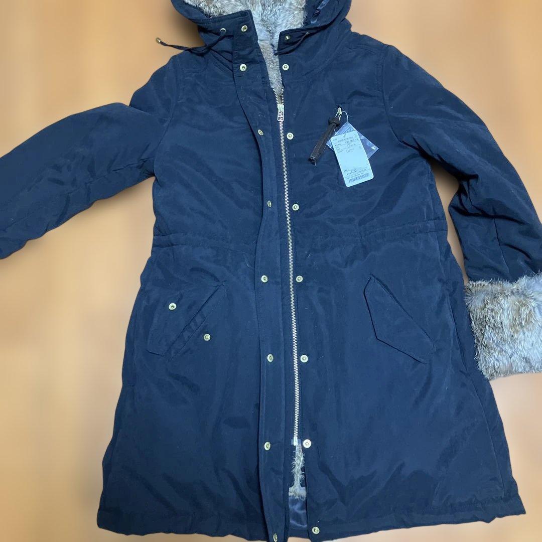 新品、未使用　SHIPS for women ラビットファー モッズコート