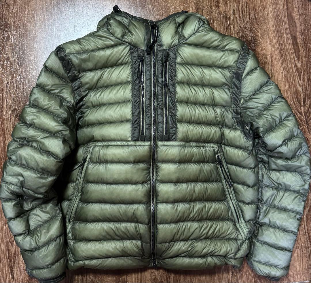 D.D. SHELL GOGGLE DOWN JACKET L グリーン