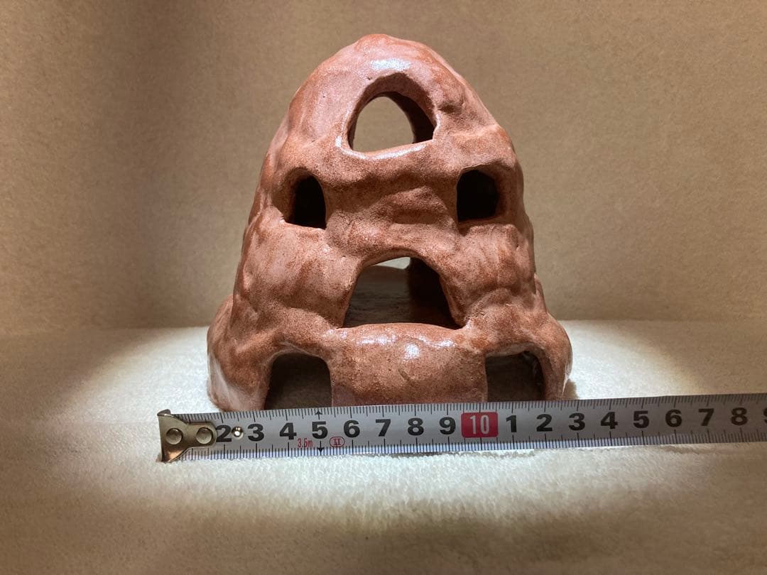 希少造形】焼成クラフト 多層洞窟シェルター 高級アクアリウム レイアウト用品