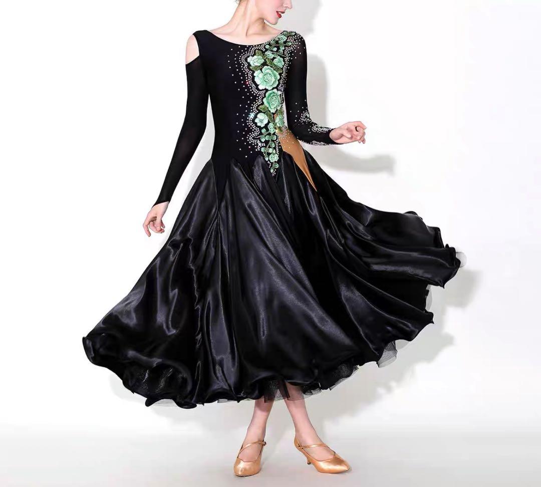 社交ダンスドレス　スタンダードドレス　新品未使用　M