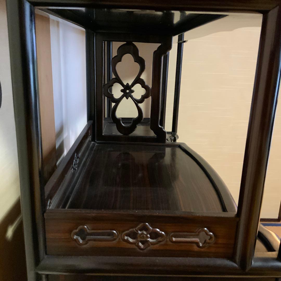 黒檀 飾り棚　アンティーク