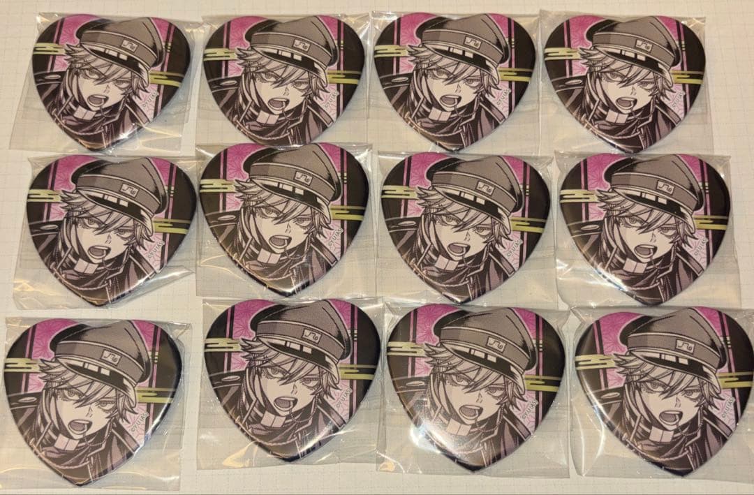 桃源暗鬼 等々力颯 ハート缶バッジ 限定 12個