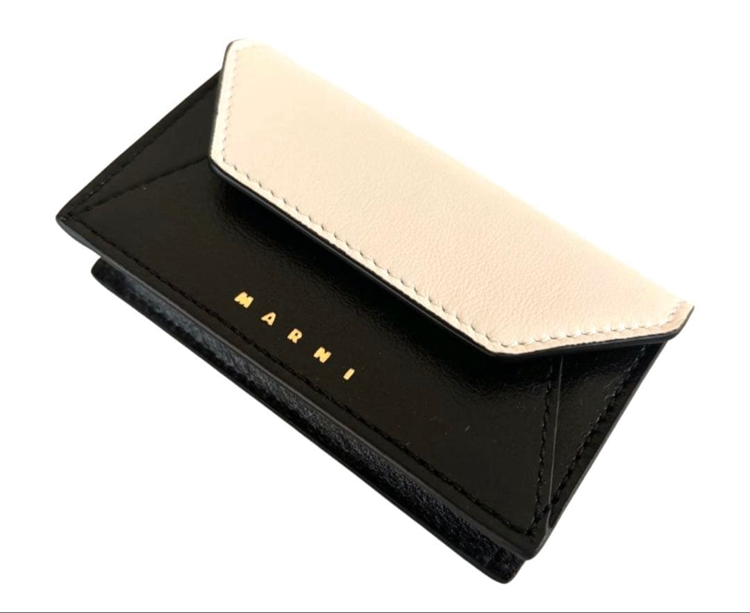 MARNI マルニー 二色使い カードケース 名刺入れ 白黒PFMO0074U0