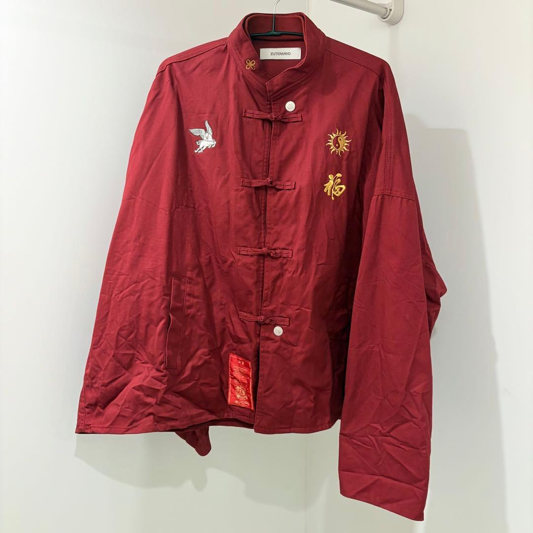ずとまよ 福 Jacket (Red) チャイナ服 Lサイズ　福ジャケット