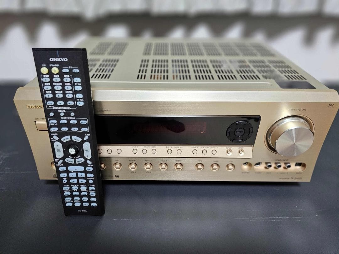 ■■ONKYO（オンキョー） TX-SA603■■AVアンプ■ゴールド■