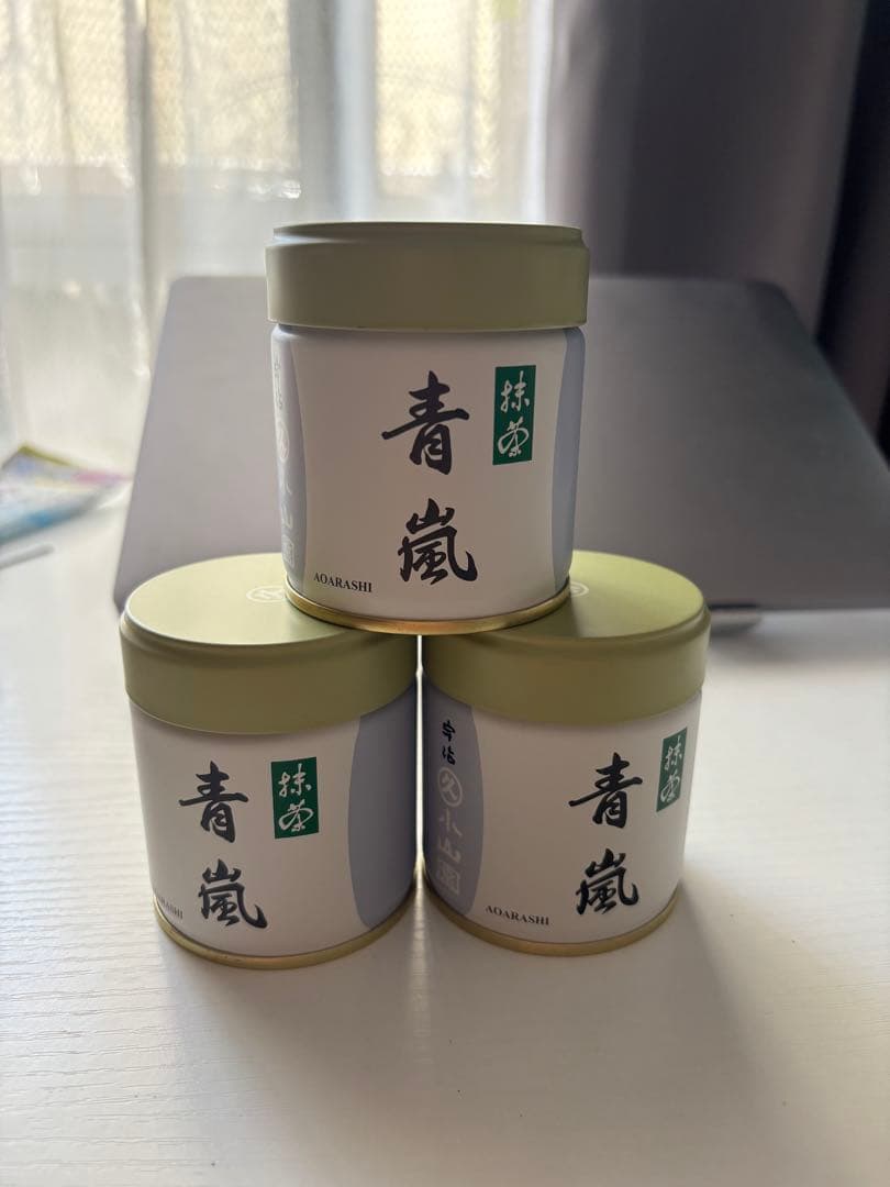 丸久小山園抹茶　青嵐40g 3缶セット