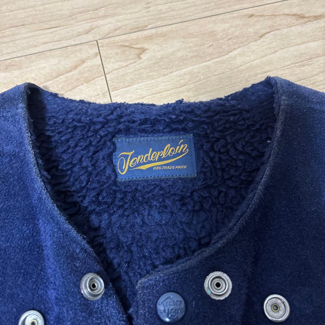 Tenderloin ネイビー スウェードレザー Sサイズ