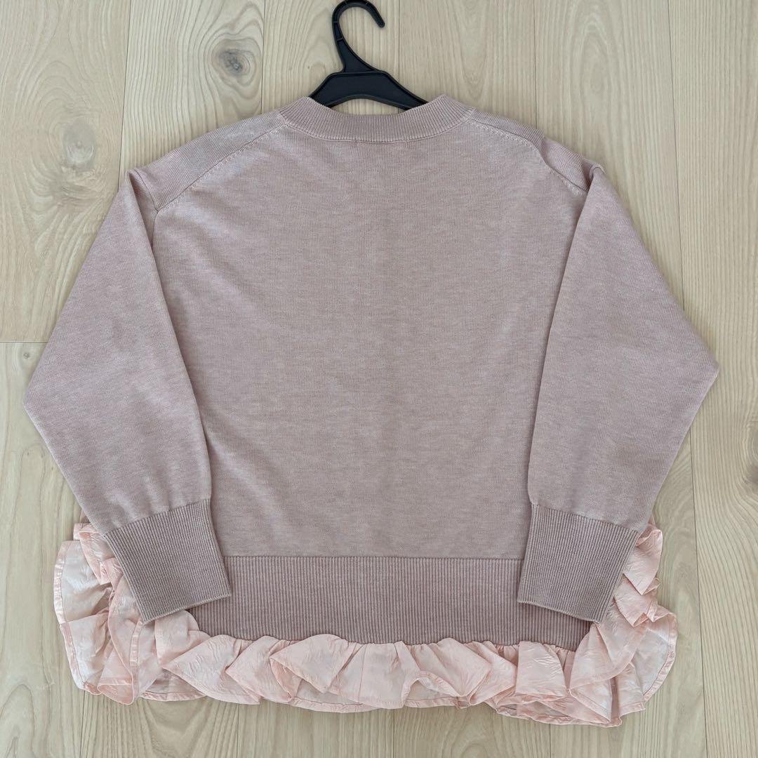 OHGA オーガ　フリルニットカーディガン