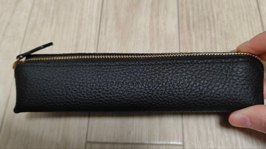 BONAVENTURA　ペンケース　シュリンクレザー 黒