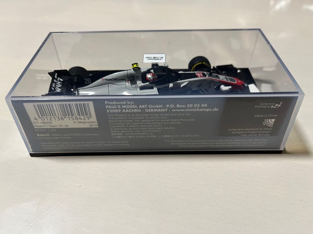 ミニチャンプス HAAS F1 TEAM 2018 K. MAGNUSSEN
