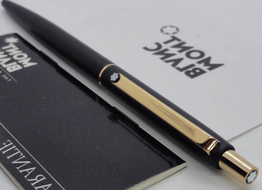 ※極上の　モンブラン ★No2918ブラックカラー軸ゴールドプレート★ボールペン