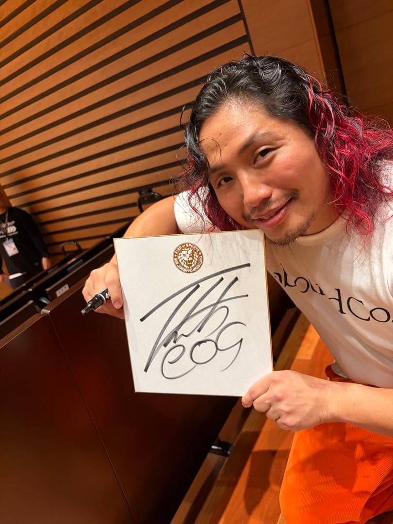 高橋ヒロム　2月10日大阪サイン