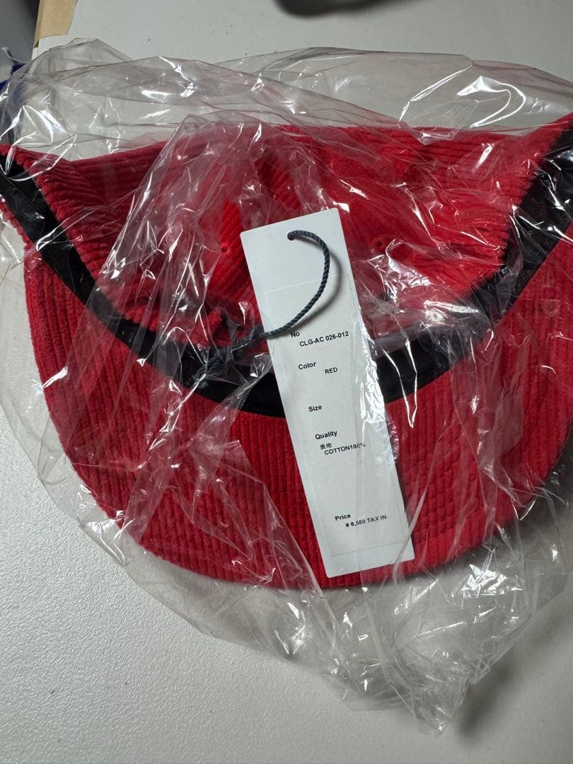 Challenger コーデュロイキャップ　レッド