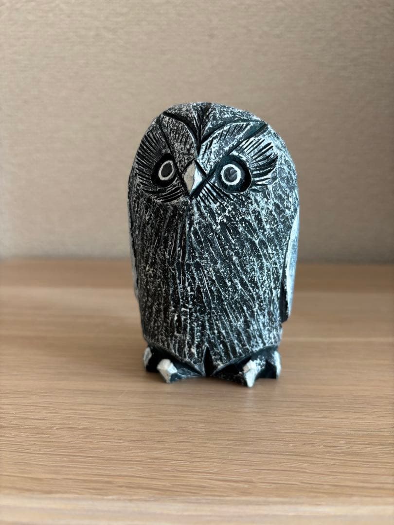 千瓢彫り　中原篤　フクロウ