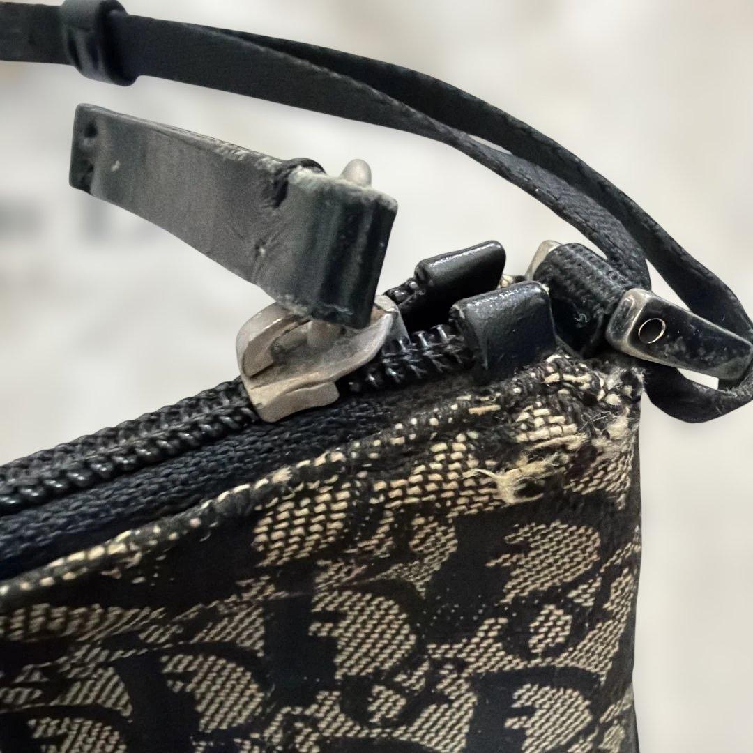 ディオール dior トロッター 黒 ハンドバッグ