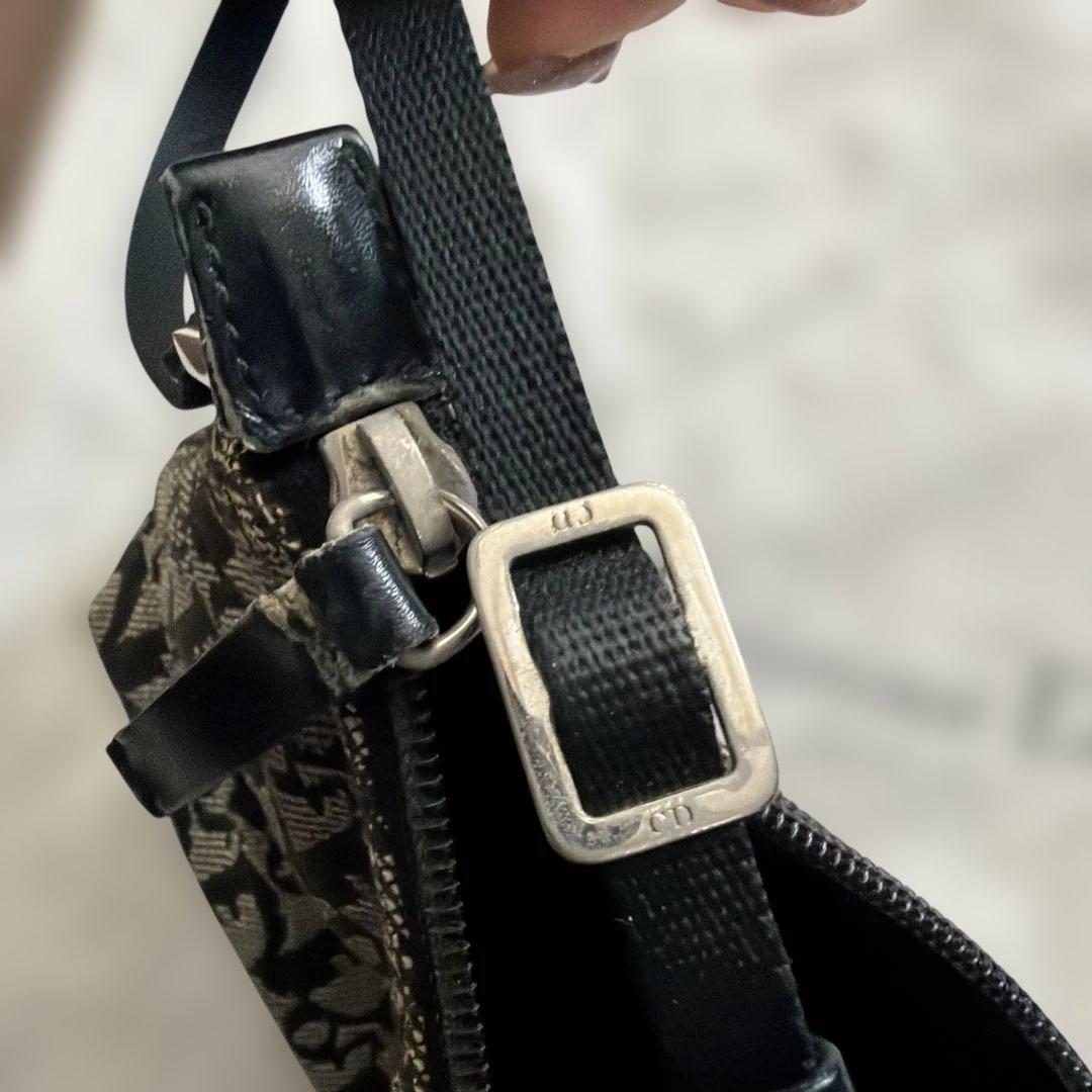 ディオール dior トロッター 黒 ハンドバッグ