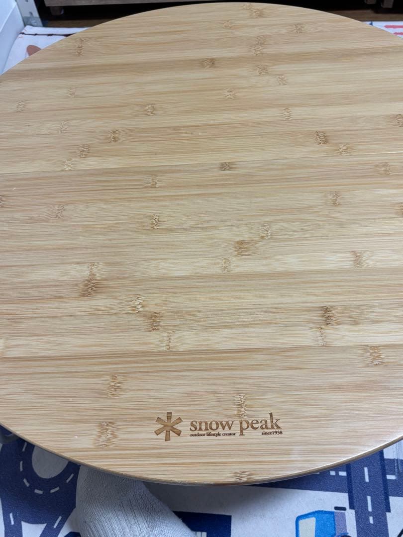  peak ワンアクションちゃぶ台竹 M バンブー 円形テーブル