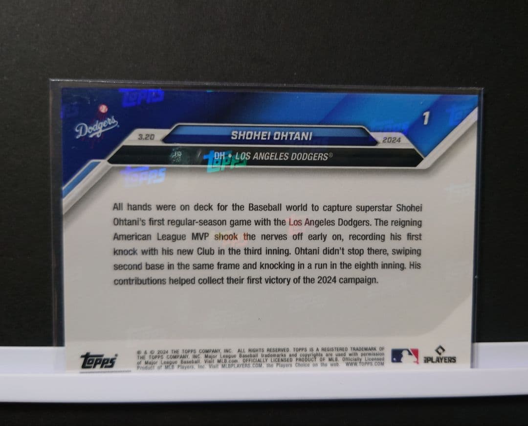 大谷翔平 50/50 公式 クリスタルボール ドジャース 砂