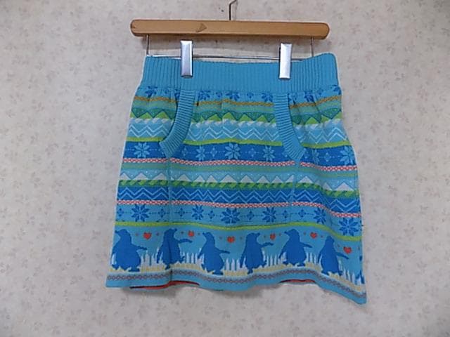 49930　新品タグ付　定価17280円　ビバハート　スカート　水色　40