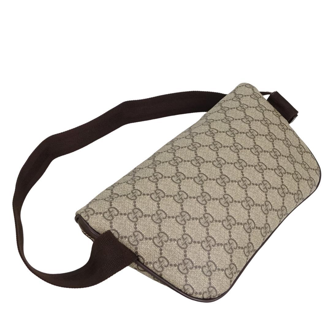 本物美品■グッチ■GGスプリーム/ベルトバッグ/ボディバッグ/ウエストバッグ