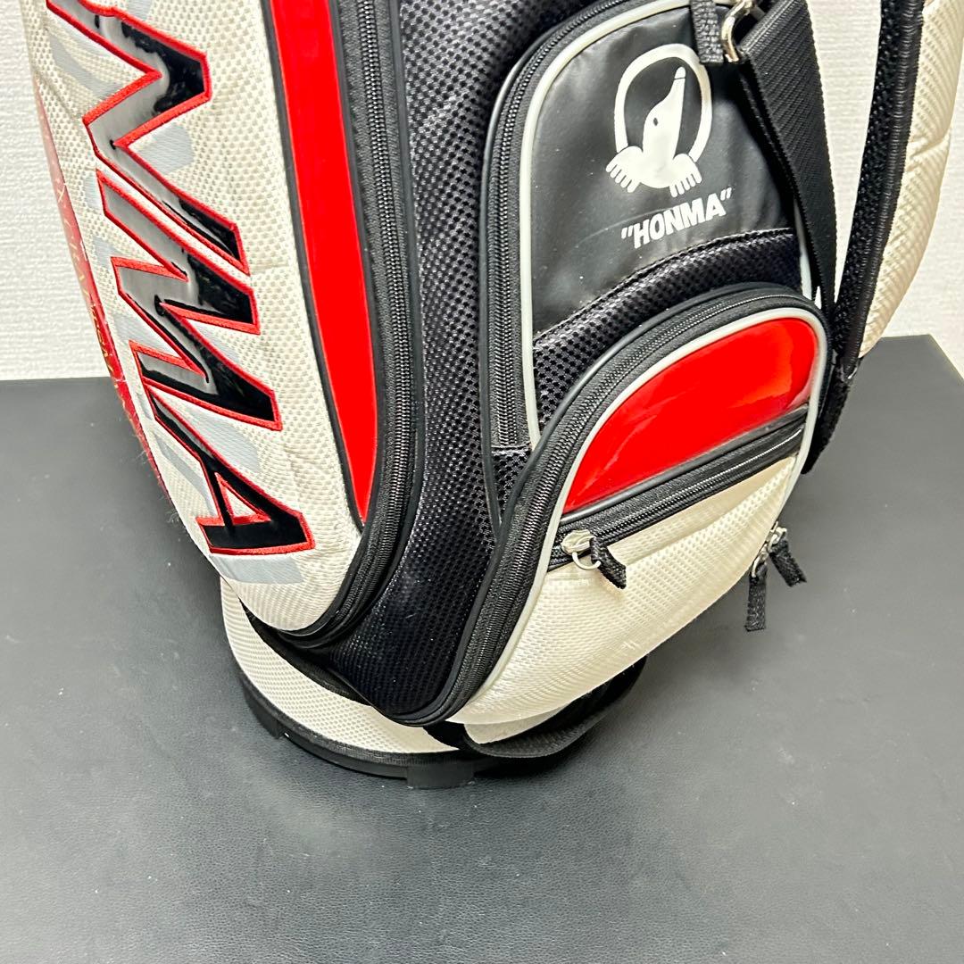HONMA ホンマ ゴルフ キャディバッグ 5分割 ホワイト×ブラック×レッド