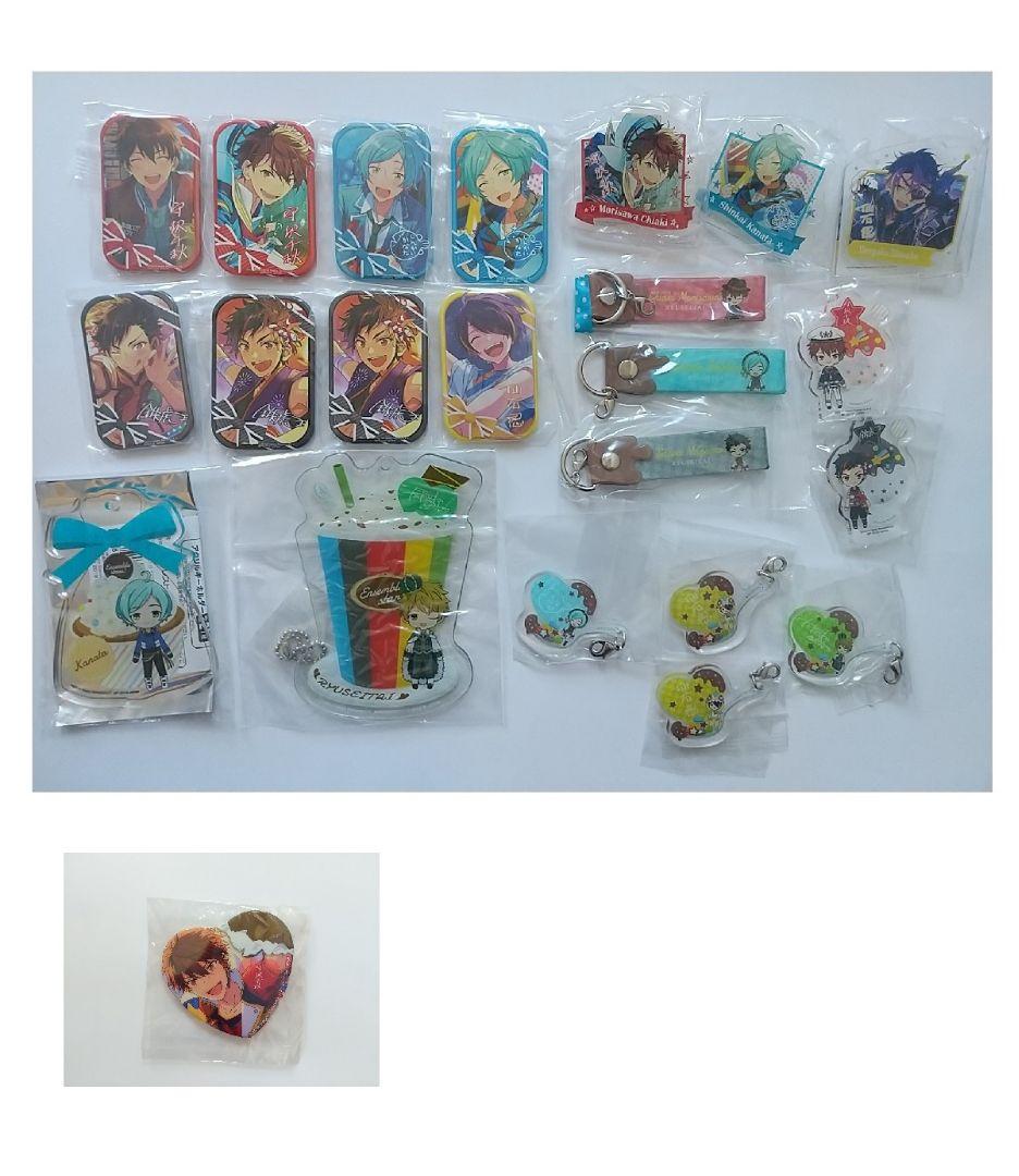 あんスタ 一番カフェ 流星隊 千秋 奏汰 鉄虎 忍 缶バッジ チャーム