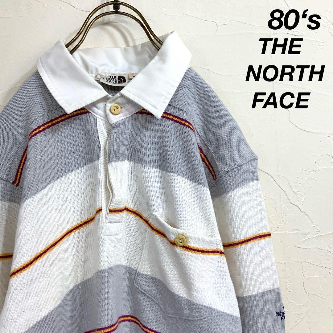 希少 80‘s 茶タグ THE NORTH FACE ボーダー ラガーシャツ