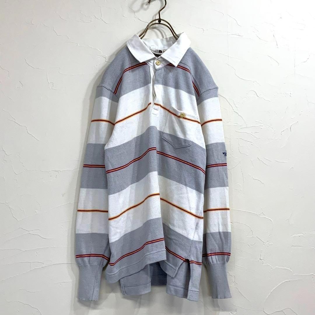 希少 80‘s 茶タグ THE NORTH FACE ボーダー ラガーシャツ