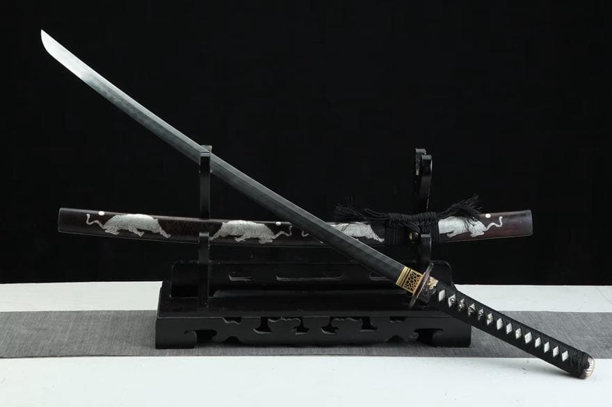 猛虎下山銅鞘金 日本刀 模造刀 居合刀 武士道 武蔵 鑑賞用 手鍛造打