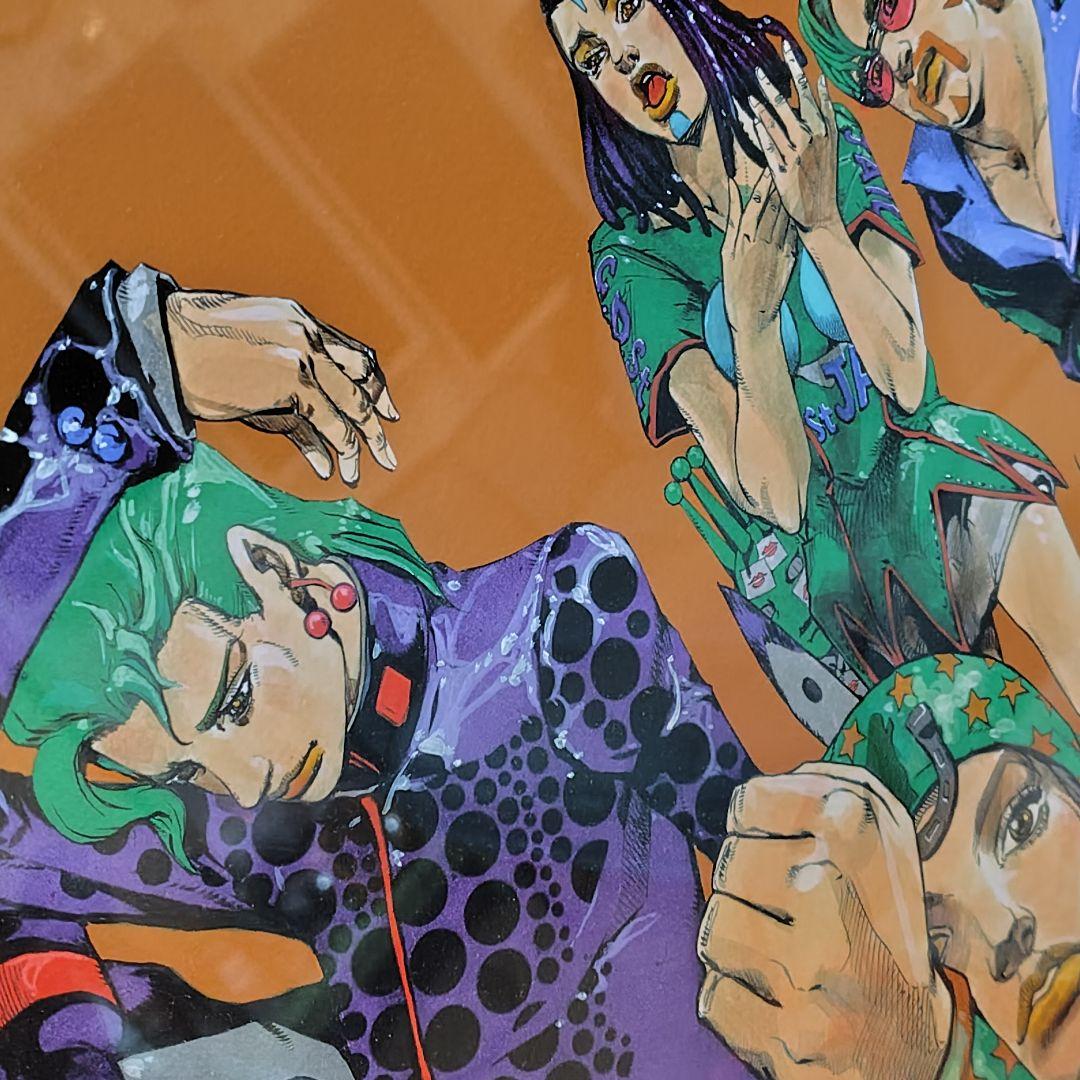 ジョジョの奇妙な冒険 複製原画 キーヴィジュアル 金沢 ジョジョ展 冒険の波紋