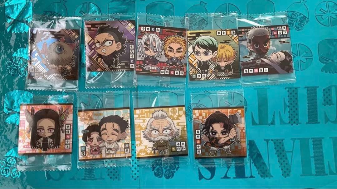 シールウエハース カードにふぉるめーしょん鬼滅の刃銀魂ジョジョの奇妙な冒険