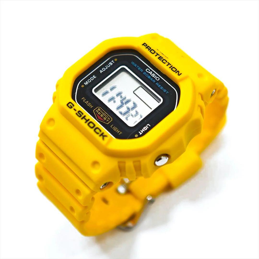最安値 CASIO G-SHOCK nano DWN-5600-1JR イエロー