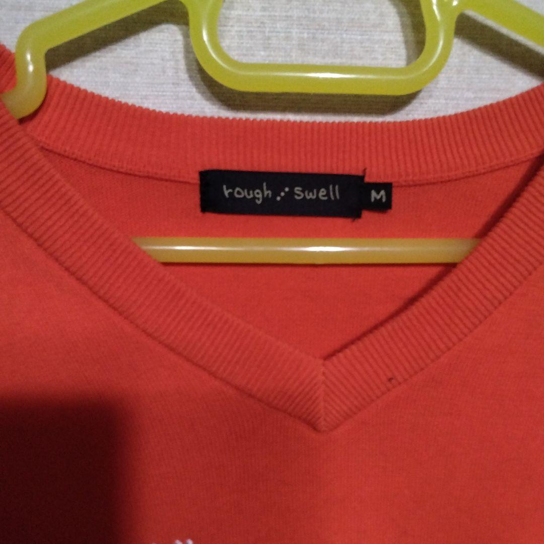 rough＆ swell オレンジ Vネック セーター M