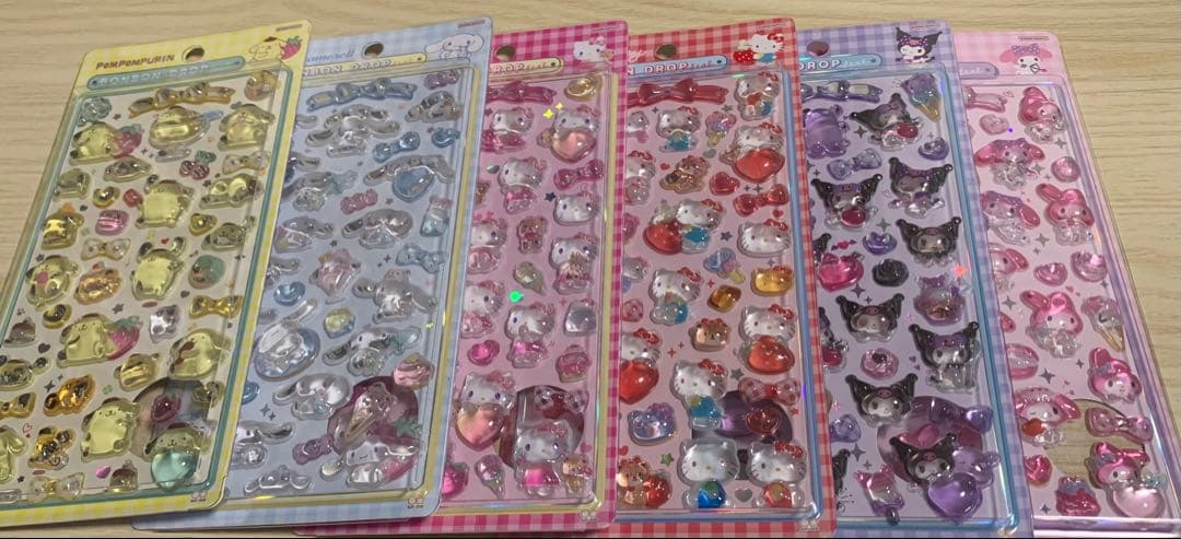 【正規品】サンリオボンボンドロップシール第二弾6枚セット