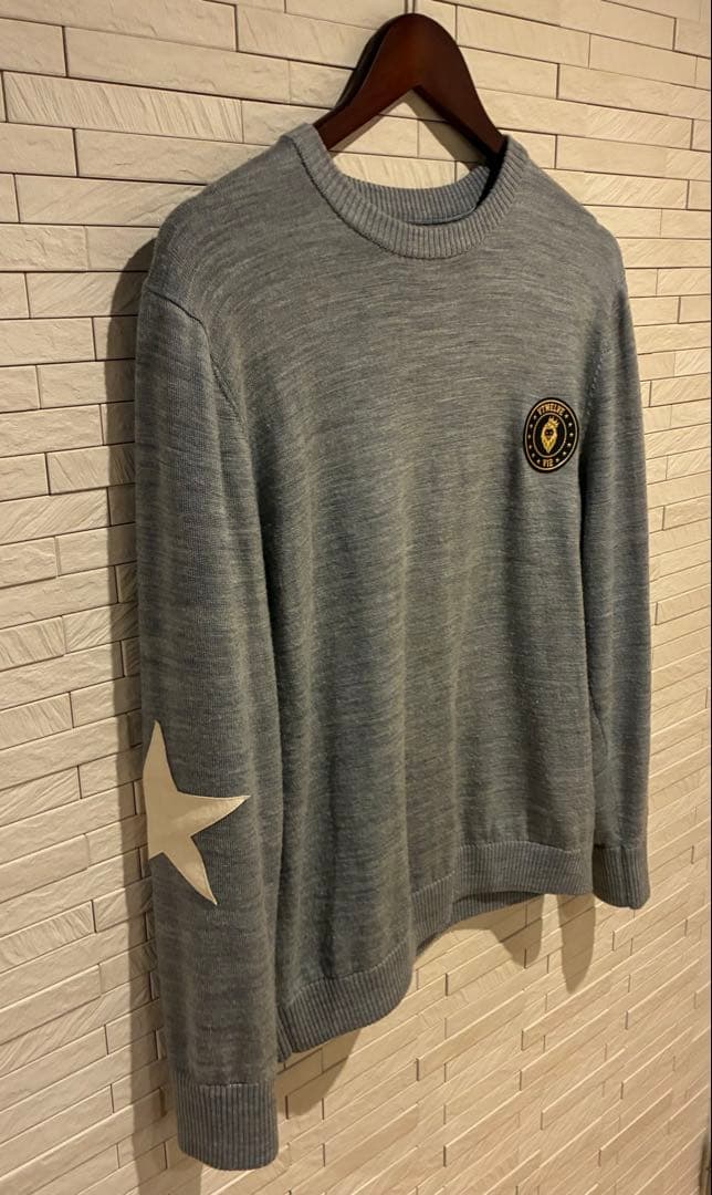 V12 セーター ウール100% Mサイズ V TWELVE ニット グレー
