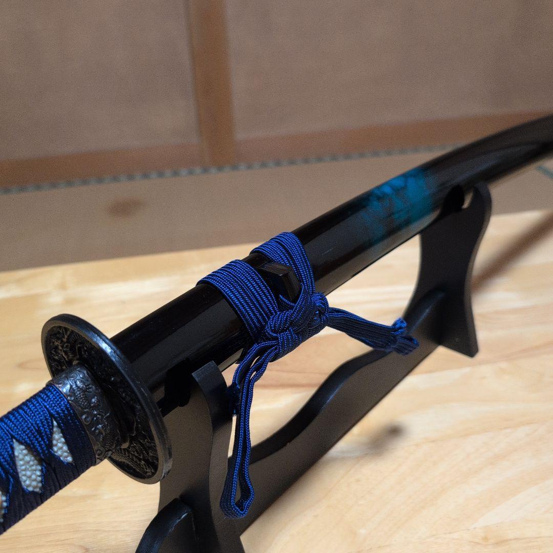 ✰週末価格✰　模造刀『マーブル青・グラデーション拵え』