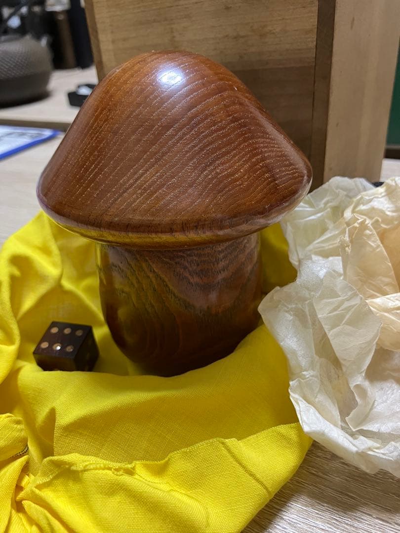 最終価格！超貴重品　大人エンタメ！年代物のきのこ盃　宴遊盃