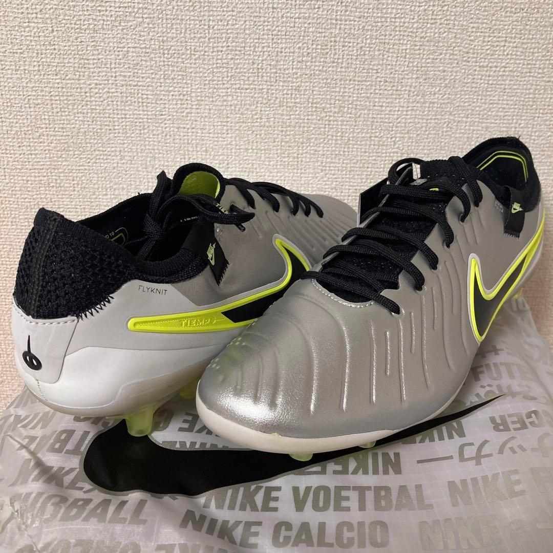 ナイキ ティエンポ レジェンド 10 エリート AG-PRO 28㎝ シルバー黒