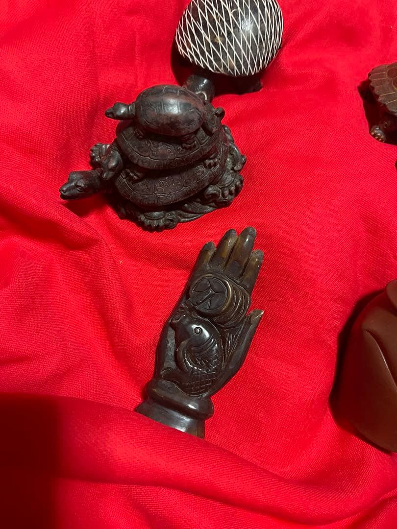 中国茶器紫泥朱泥宜興紫砂江蘇茶玩茶寵 急須1茶入1蓋付湯呑2茶寵4(年数経過品)