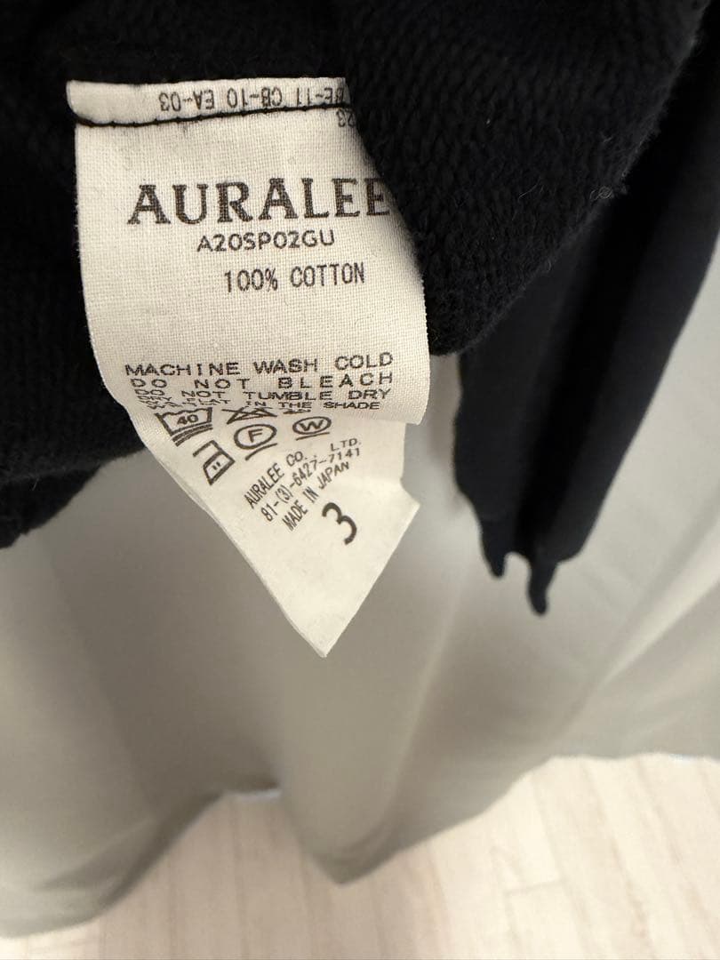 オーラリー スウェット SUPER SOFT SWEAT BIG P/O 2着