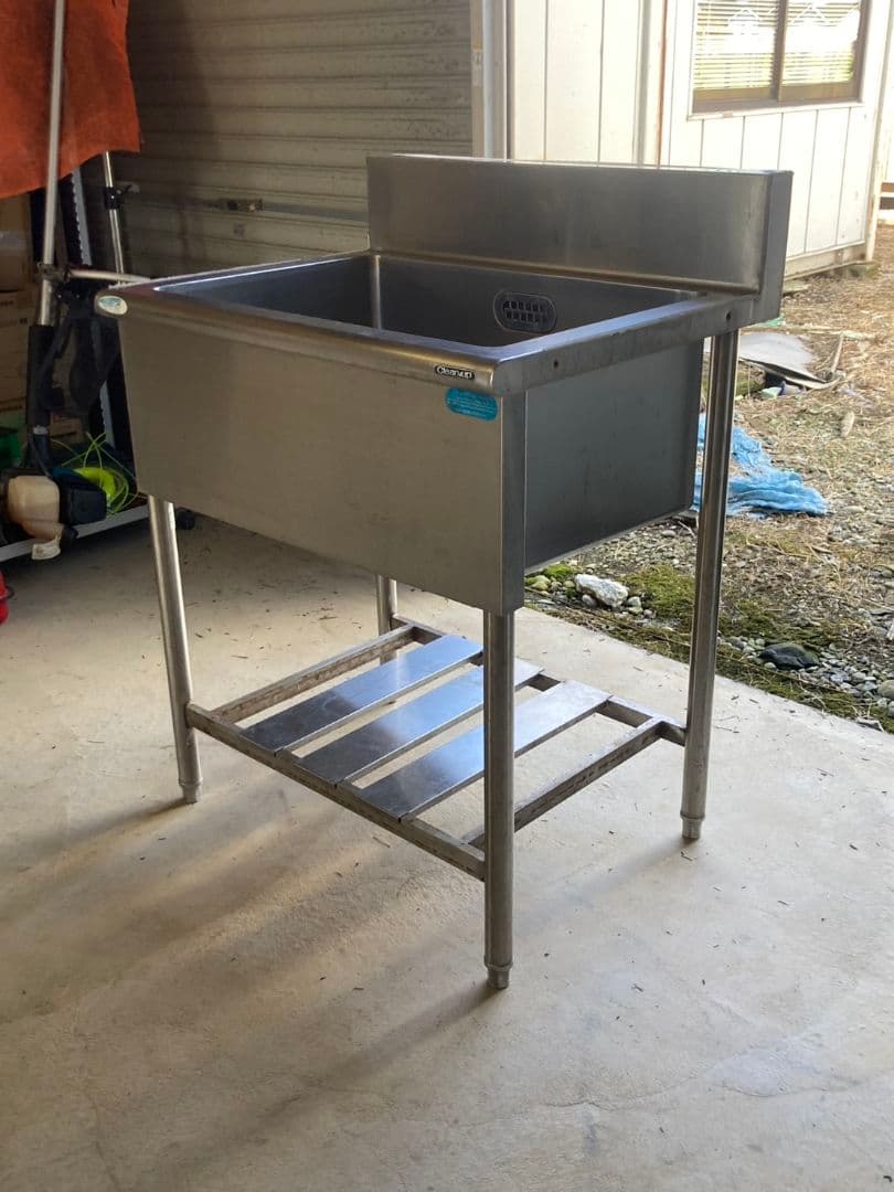 業務用 クリナップ1槽シンク 幅750×奥540 引取可能ステンレス