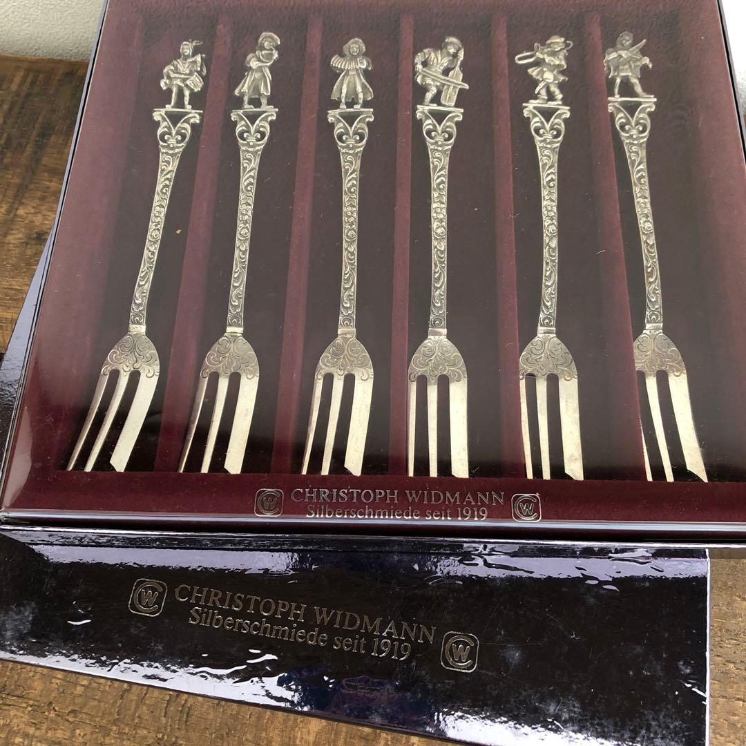 クリストフウィドマン　シルバー925 フォーク6客セット　中世の音楽家　純銀製