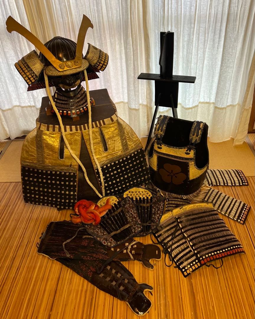 美品！【江戸期 長宗我部家 ゆかりの鎧】日本甲冑【等身大】鎧一式