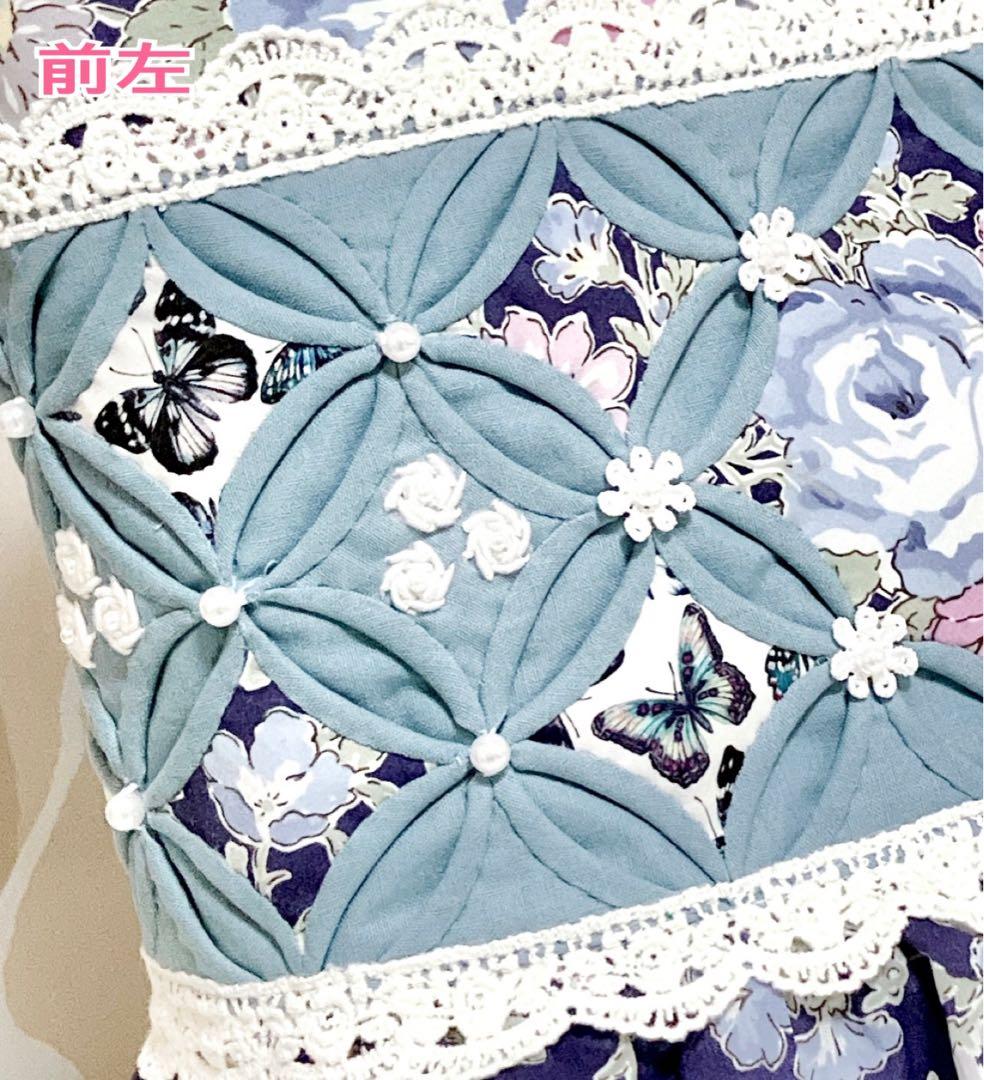 ゆみ❣️ カテドラルウィンドウ リバティ ローズエレン 手刺繍薔薇