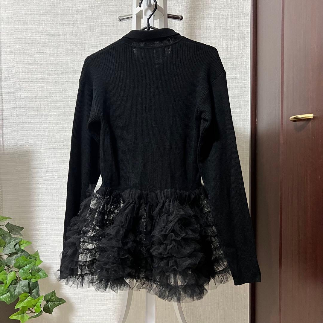 ハニーミーハニー ブラックカーディガン チュール